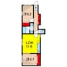 ヴィヴァンテY 2LDKの間取り