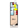 クレヴィスタ綾瀬Ⅱ 1Kの間取り