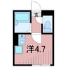 シャンテお花茶屋Ⅱ 1Rの間取り