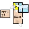 リブ綾瀬 1Kの間取り