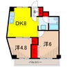 コンドミニアム亀有B 2DKの間取り