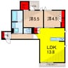 PROTEGO TOKYO　EAST 2LDKの間取り