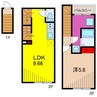 カインドネス亀有 1LDKの間取り