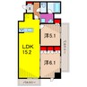 メトロステージ亀有 2LDKの間取り