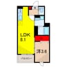 robot home 亀有 1LDKの間取り