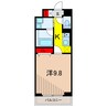 仮称）ラ・クール 1Kの間取り