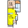 (仮称）足立区六木３丁目計画 1LDKの間取り