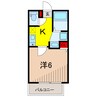 GRAN DEUR東和 1Kの間取り