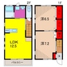 ショコラ新宿 2LDKの間取り
