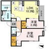 グランメール 2LDKの間取り