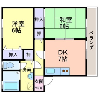 間取図 シャトル沖浜