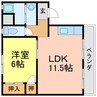 昭和マンション 1LDKの間取り