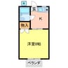 プレジール南昭和 1Kの間取り
