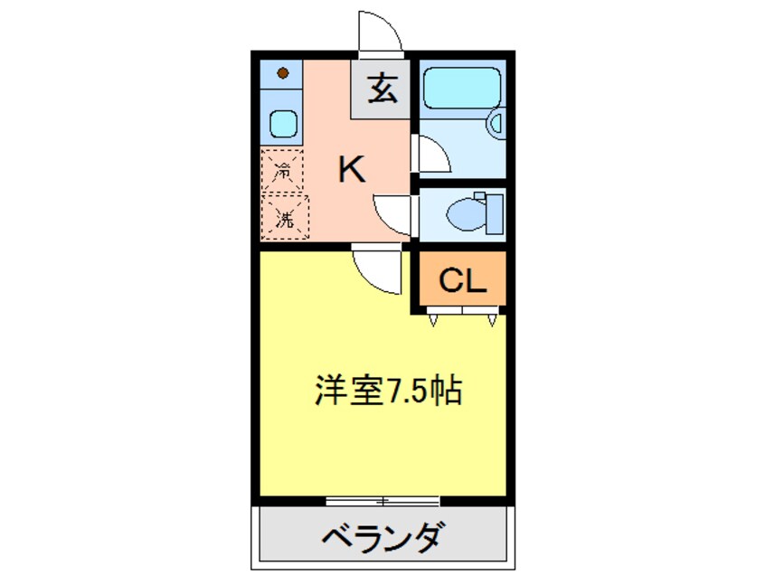 間取図 TAKADAビュ－ハイツ