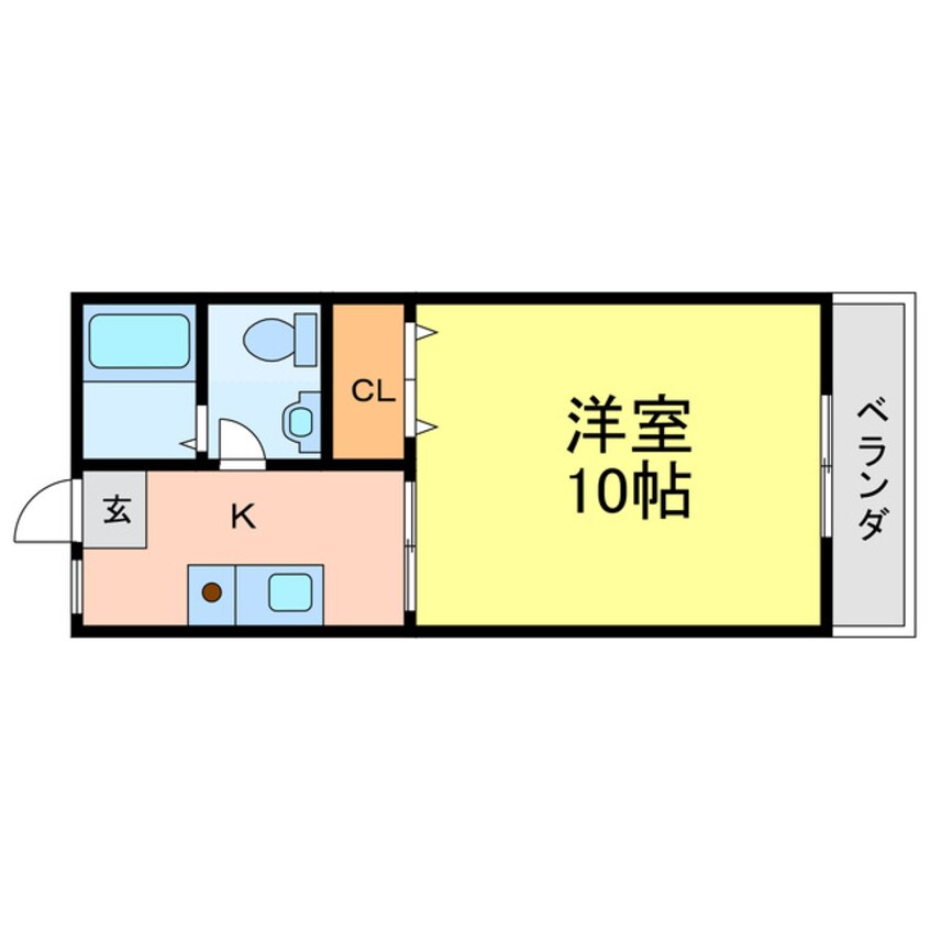 間取図 徳島バス（徳島市）/昭和町七丁目 徒歩1分 1階 築31年