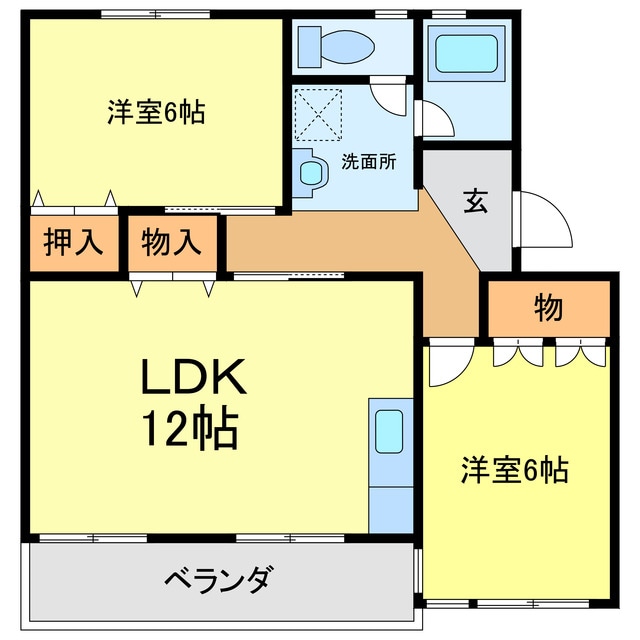 間取り図 三好コーポ