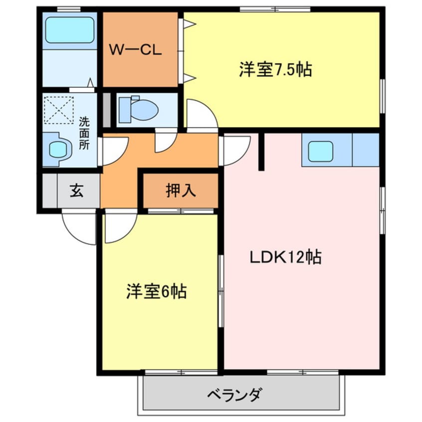 間取図 エクレラージュ
