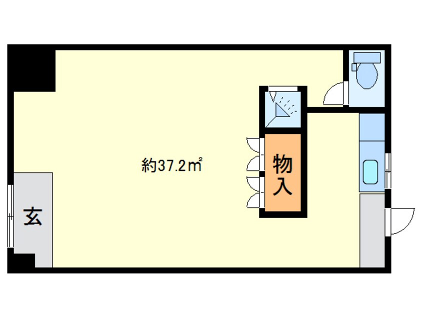 間取図 ベルヌーブ北浜ハイツ