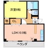 徳島市営バス/昭和町七丁目 徒歩4分 2階 築46年 1LDKの間取り