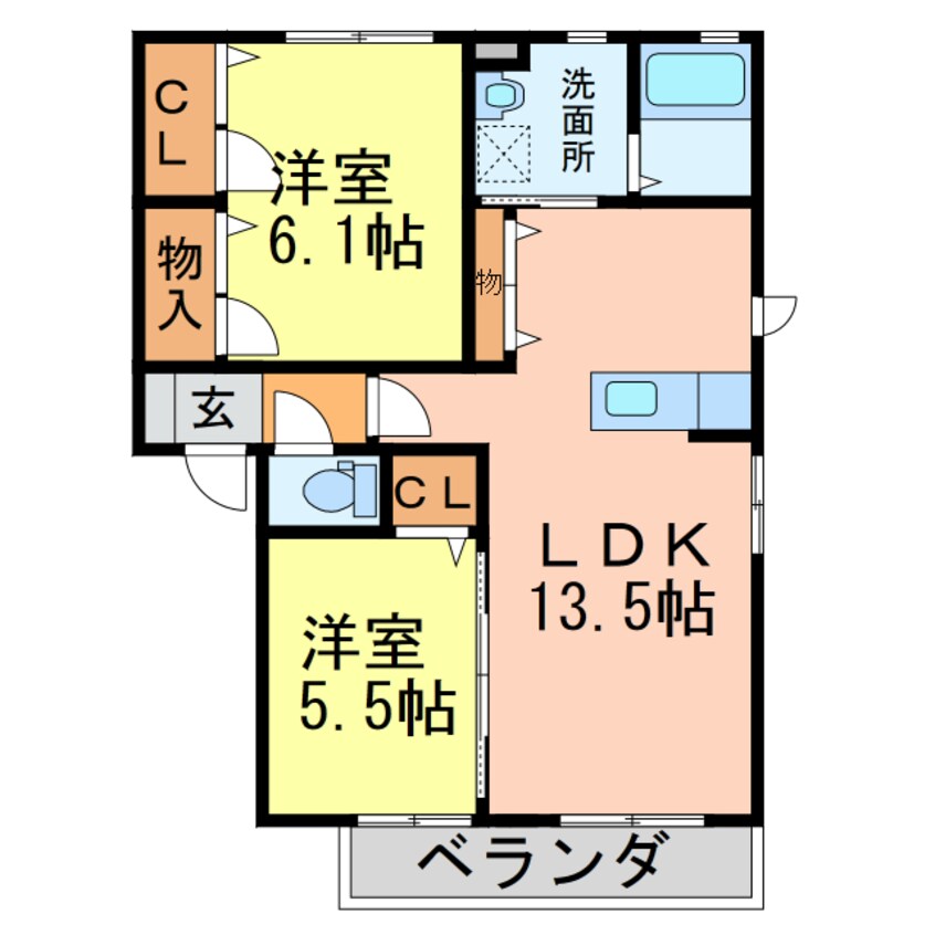 間取図 クラヴィエ南昭和