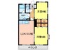 サンモール88 2LDKの間取り