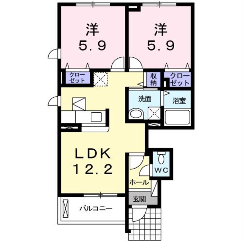 間取図 クローバーガーデン