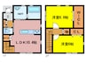 小松島市新港戸建て 2LDKの間取り