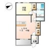 ステラ川南 1LDKの間取り