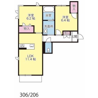 間取図 ベレオ西新浜