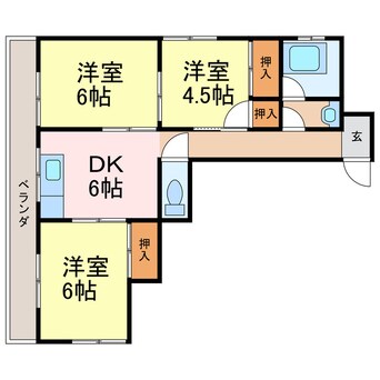 間取図 福井マンション