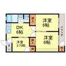 第1阿波ビル 3DKの間取り