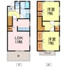 ラヴィレンス 2LDKの間取り