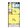 高徳線/佐古駅 徒歩7分 4階 築19年 1DKの間取り