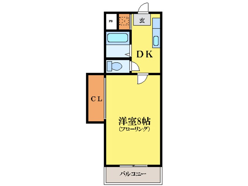 間取図 徳島市営バス/昭和町七丁目 徒歩2分 2階 築33年