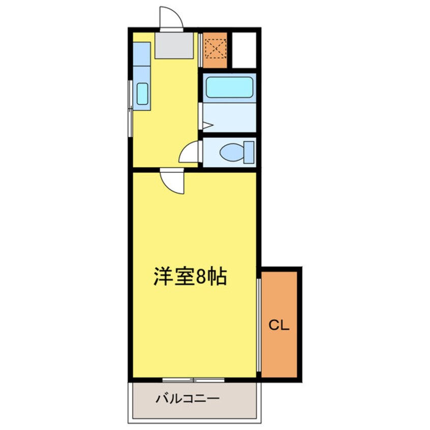 間取図 徳島市営バス/昭和町七丁目 徒歩2分 3階 築33年