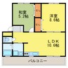 コォーリングマンション 2LDKの間取り
