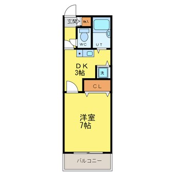 間取図 牟岐線/阿波富田駅 徒歩10分 4階 築32年