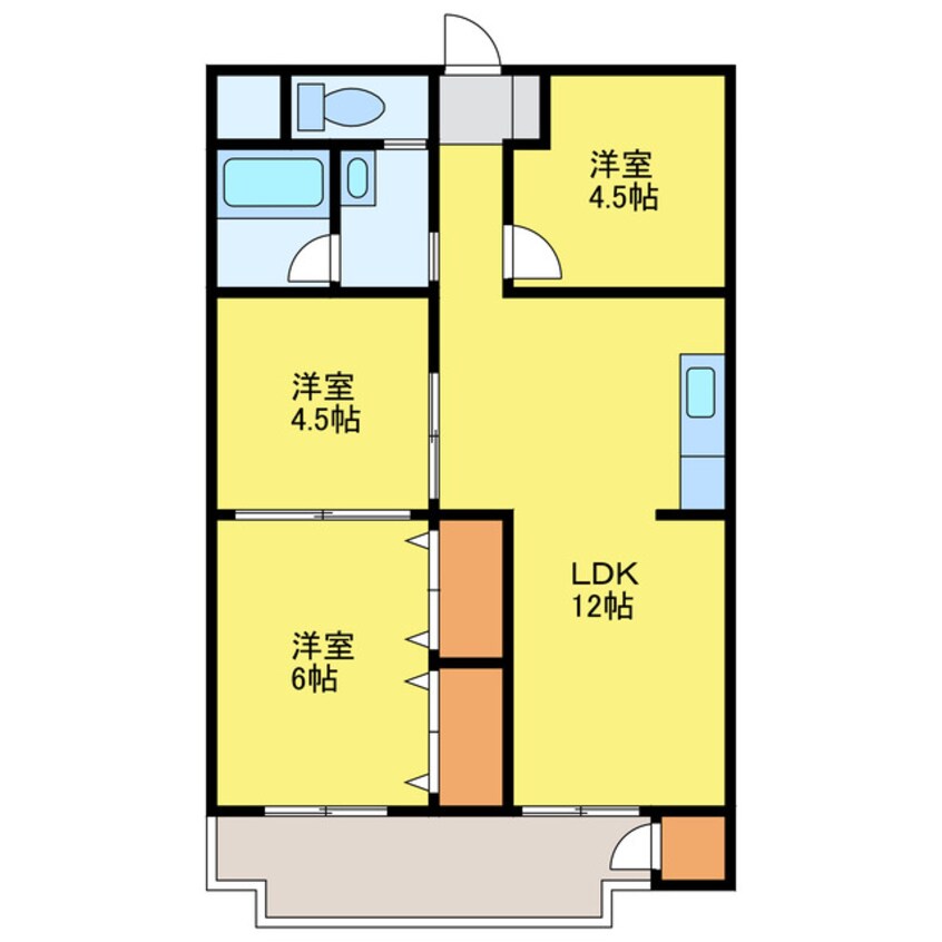 間取図 第３三宅ビル