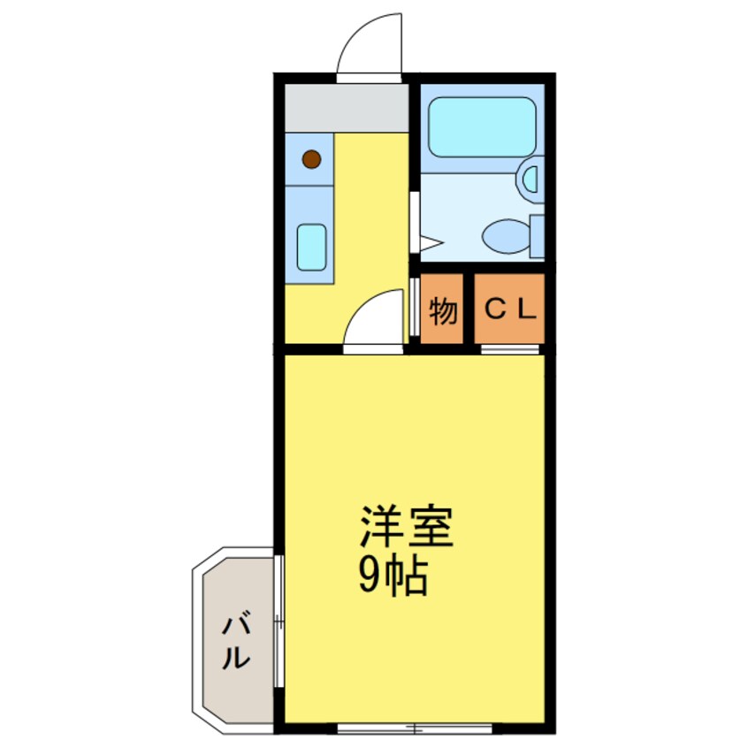 間取図 シャトル中吉野