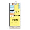 グランデリア 1DKの間取り