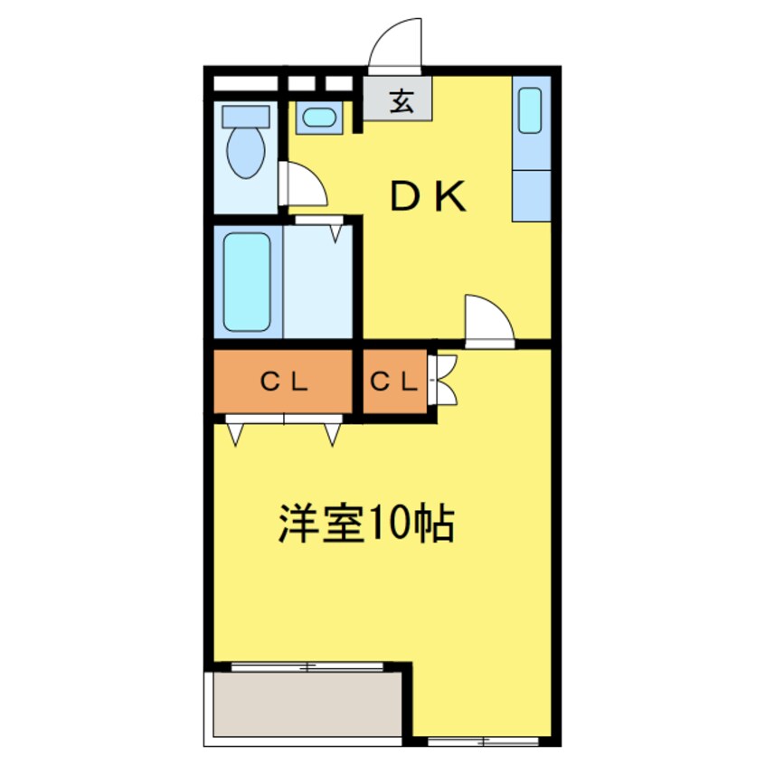 間取図 ギャラック沖洲