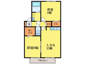 間取図 徳島線/徳島駅 徒歩20分 2階 築22年