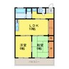 天羽マンション 2LDKの間取り