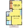 徳島市営バス/西新浜町 徒歩2分 2階 築26年 1LDKの間取り