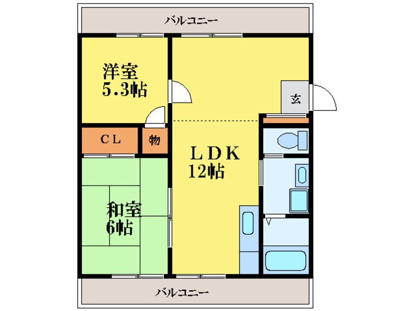 間取図 平野マンション