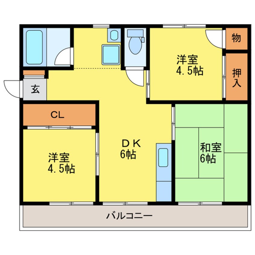 間取図 平野マンション