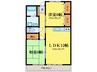 徳島線/徳島駅 バス:10分:停歩1分 4階 築29年 2LDKの間取り