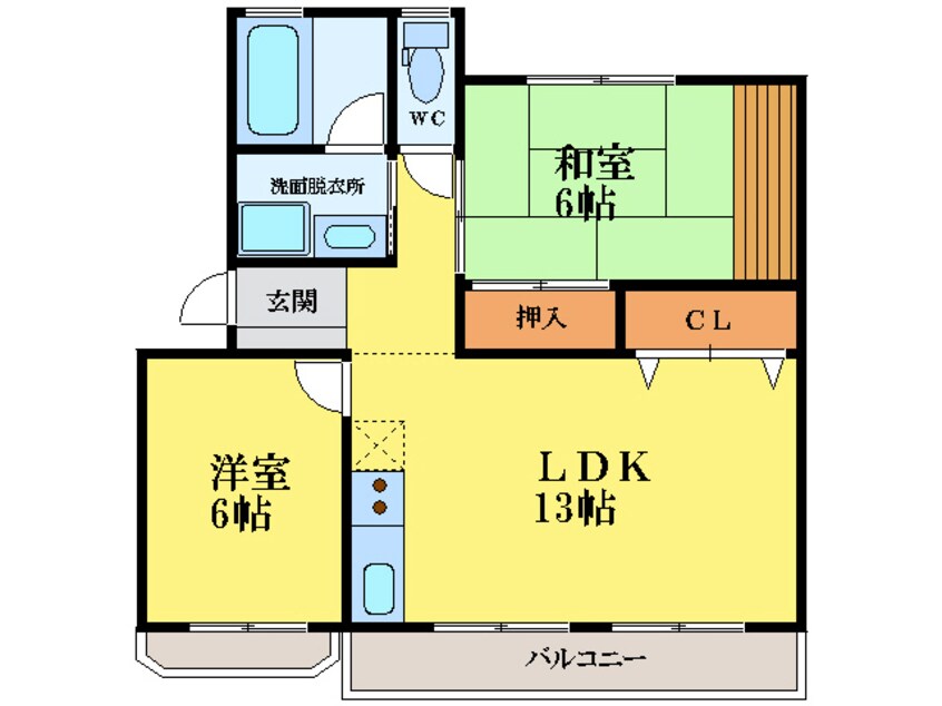 間取図 コスモハイツ