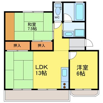 間取図 コスモハイツ