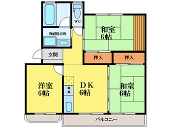 間取図 コスモハイツ